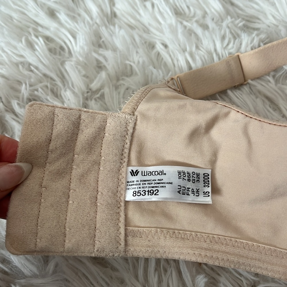 Wacoal Nude Basic Beauty Spacer Underwire T-Shirt Bra Size 32DDD - Picture 5 of 6